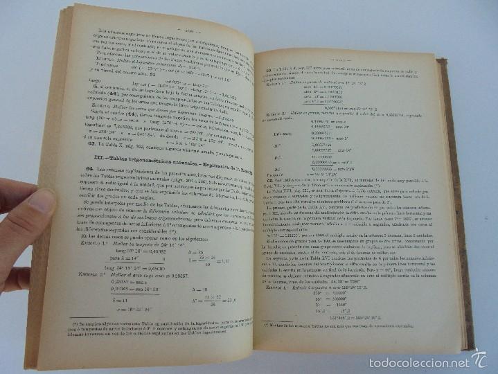 Libros antiguos: TABLAS DE LOGARITMOS TRIGONOMETRIAS Y DE CALCULOS DE INTERES. EUSEBIO SANCHEZ RAMOS. 1926. - Foto 20