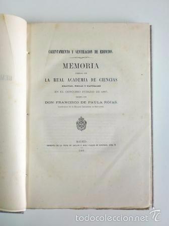 Libros antiguos: CALENTAMIENTO Y VENTILACI&Oacute;N DE EDIFICIOS (1868) - Foto 2