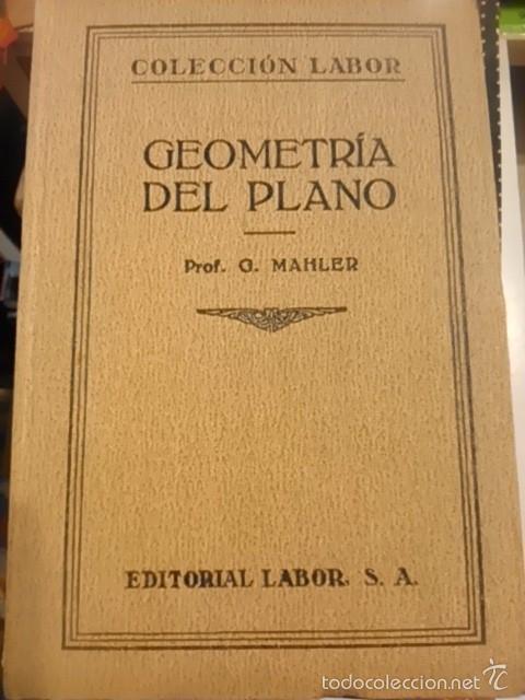 Libros antiguos: GEOMETR&Iacute;A DEL PLANO (Barcelona, 1927) - Foto 1