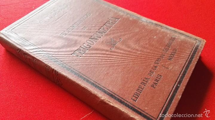 Libros antiguos: ELEMENTOS DE TRIGONOMETRIA-G.M.BRU&Ntilde;O-5&ordm;EDICION.1928 - Foto 2