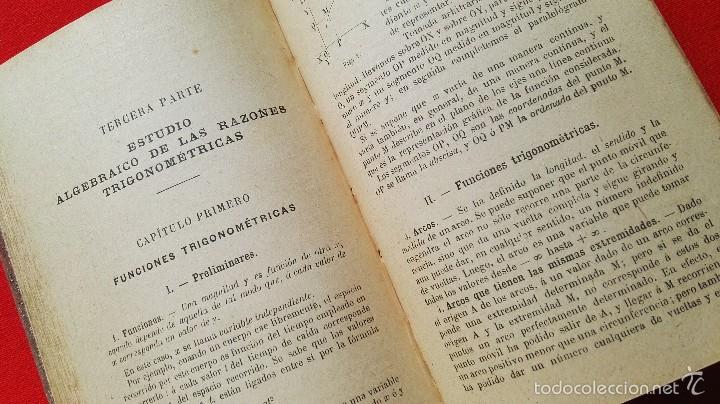 Libros antiguos: ELEMENTOS DE TRIGONOMETRIA-G.M.BRU&Ntilde;O-5&ordm;EDICION.1928 - Foto 10