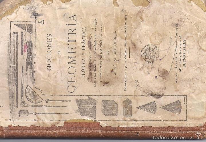 Libros antiguos: NOCIONES DE  GEOMETRIA DEL A&Ntilde;O 1930 - Foto 2