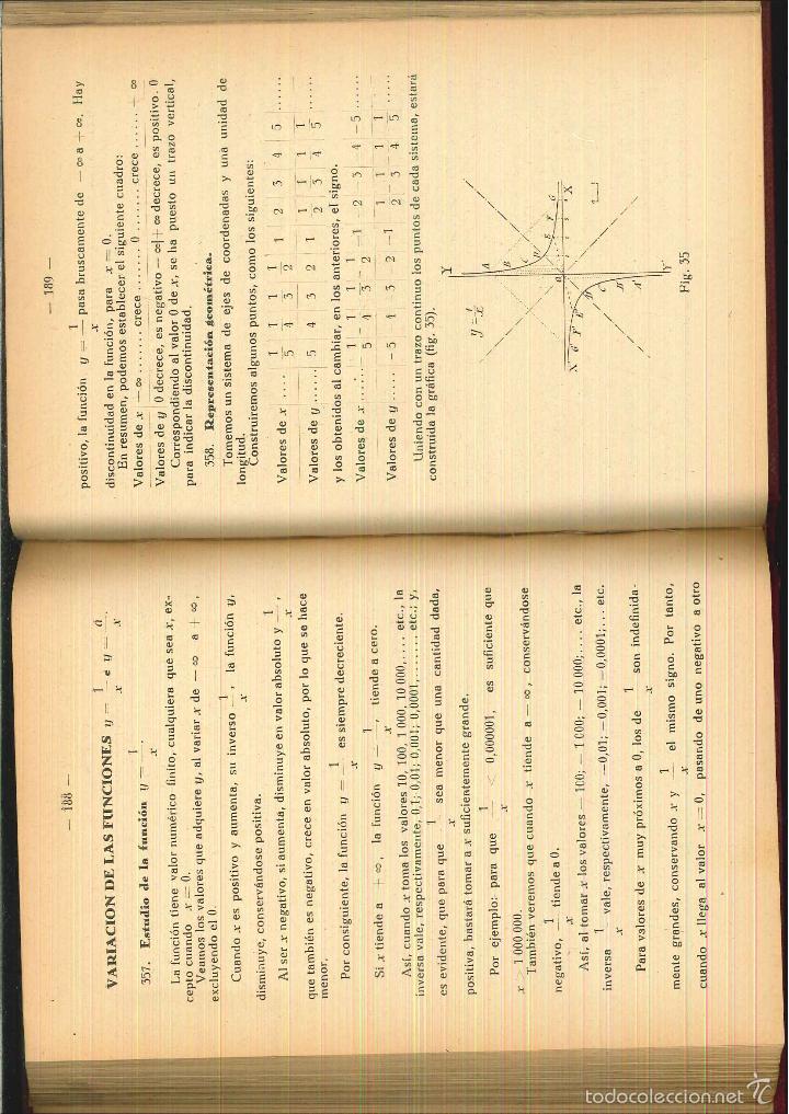 Libros antiguos: ELEMENTOS DE &Aacute;LGEBRA. Benigno Baratech Montes - Foto 5