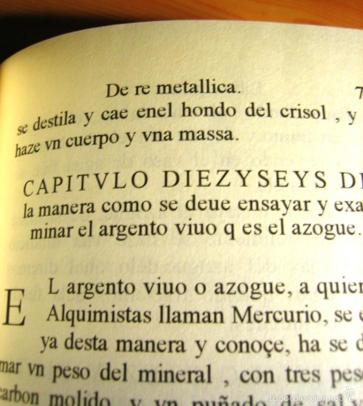 Libros antiguos: DE RE METALICA- Perez de Vargas. Numerado 000375- Consejo Sup. Ingenieros de Minas- - Foto 5 - 59658675