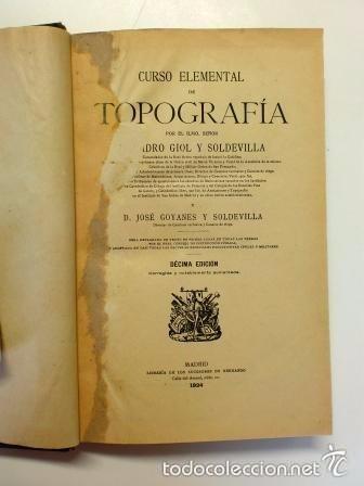 Libros antiguos: CURSO ELEMENTAL DE TOPOGRAF&Iacute;A (1924) - Foto 2