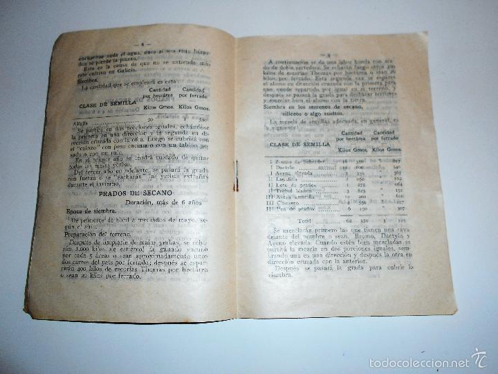Libros antiguos: INSTRUCCIONES SOBRE LOS PRADOS. (1915) - Foto 3