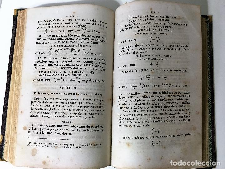 Libros antiguos: ELEMENTOS DE MATEMATICAS  ARITMETICA 1865 - Foto 7
