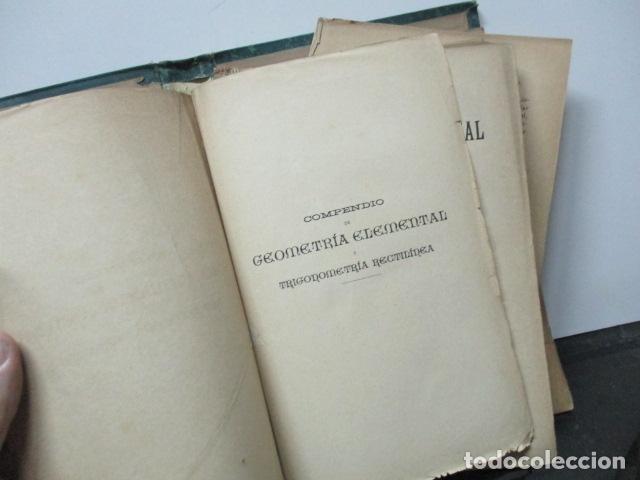 Libros antiguos: GEOMETRÍA ELEMENTAL Y TRIGONOMETRÍA RECTILINEA. POR ENRIQUE GIMÉNEZ DE CASTRO, 1893 - Foto 4 - 63462876