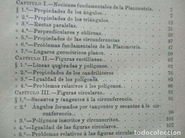 Libros antiguos: GEOMETRÍA ELEMENTAL Y TRIGONOMETRÍA RECTILINEA. POR ENRIQUE GIMÉNEZ DE CASTRO, 1893 - Foto 10 - 63462876