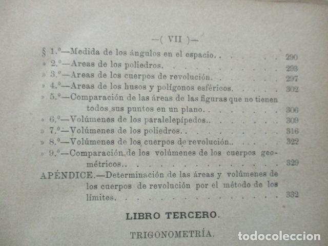 Libros antiguos: GEOMETRÍA ELEMENTAL Y TRIGONOMETRÍA RECTILINEA. POR ENRIQUE GIMÉNEZ DE CASTRO, 1893 - Foto 15 - 63462876