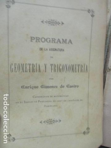 Libros antiguos: GEOMETRÍA ELEMENTAL Y TRIGONOMETRÍA RECTILINEA. POR ENRIQUE GIMÉNEZ DE CASTRO, 1893 - Foto 22 - 63462876
