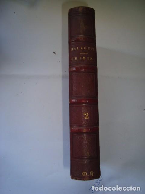 Libros antiguos: LECCION ELEMENTAIRE DE CHIMIE MALAGUTI 1853 - Foto 1