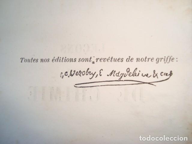 Libros antiguos: LECCION ELEMENTAIRE DE CHIMIE MALAGUTI 1853 - Foto 3