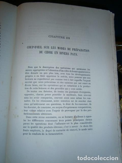 Libros antiguos: SIDRA - SIDRER&Iacute;A - MANZANAS. La cidre. - Foto 9