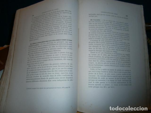 Libros antiguos: SIDRA - SIDRER&Iacute;A - MANZANAS. La cidre. - Foto 12