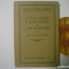 Libros antiguos: PROF.DR.HUGO MIEHE. CITOLOGIA Y ANATOMÍA DE LAS PLANTAS. COLECCIÓN LABOR. 1928. Lote 67729049