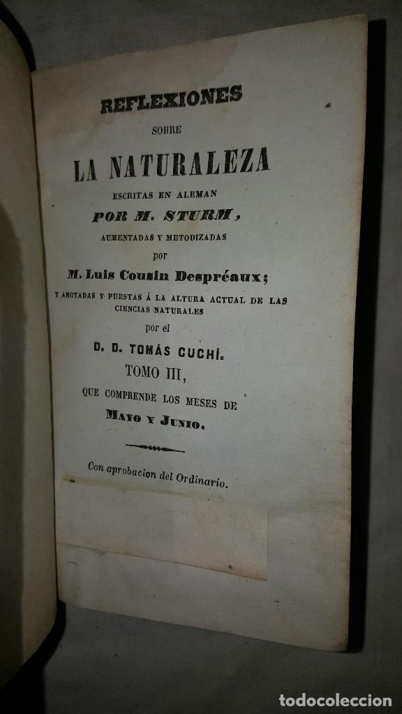 Libros antiguos: REFLEXIONES SOBRE LA NATURALEZA-  TOMAS CUCHI - Foto 2