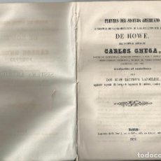 Libros antiguos: 1856 PUENTES DEL SISTEMA AMERICANO ... PUENTES DEL SISTEMA DE HOWE. CARLOS CHEGA. Lote 74180455