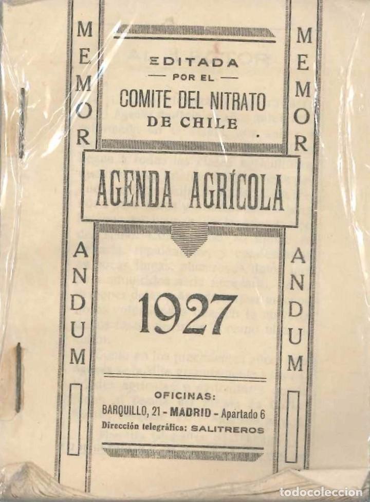 Libros antiguos: AGENDA AGRICOLA 1927 - Foto 1
