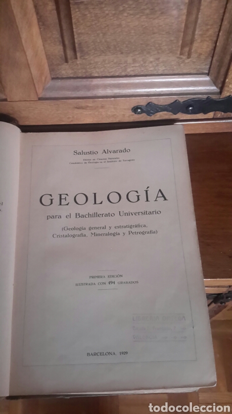 Libros antiguos: Libro antiguo de  Geolog&iacute;a - Foto 1