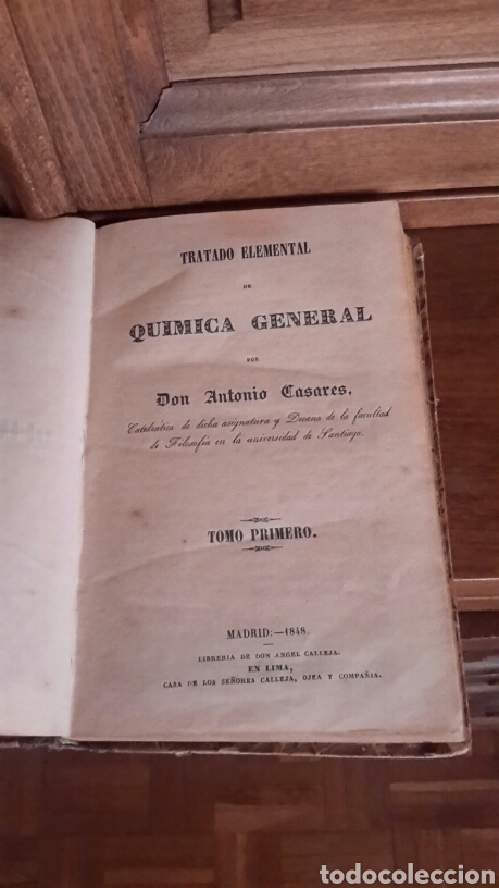 Libros antiguos: Libro de  qu&iacute;mica de 1848 - Foto 1