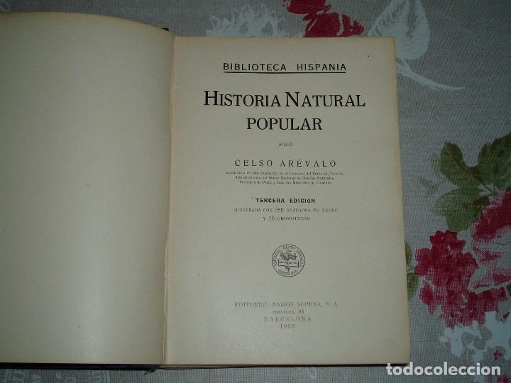 Libros antiguos: Libro la Historia Natural de Sopena 1935 - Foto 2
