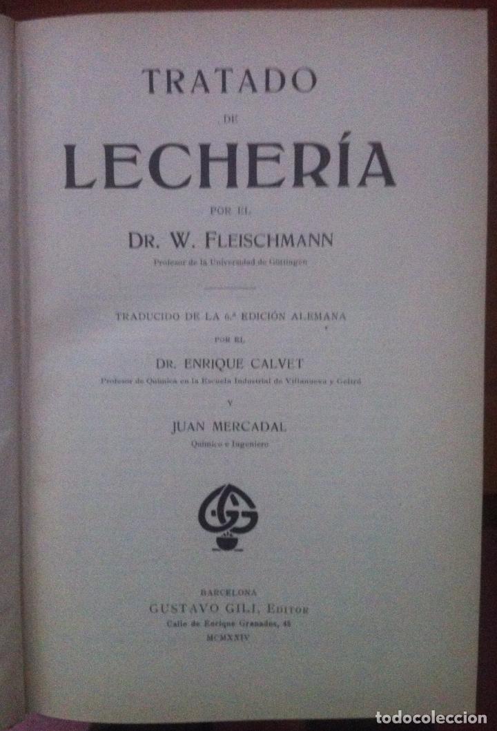 Libros antiguos: FLEISCHMANN. TRATADO de LECHER&Iacute;A. 1924 - Foto 3