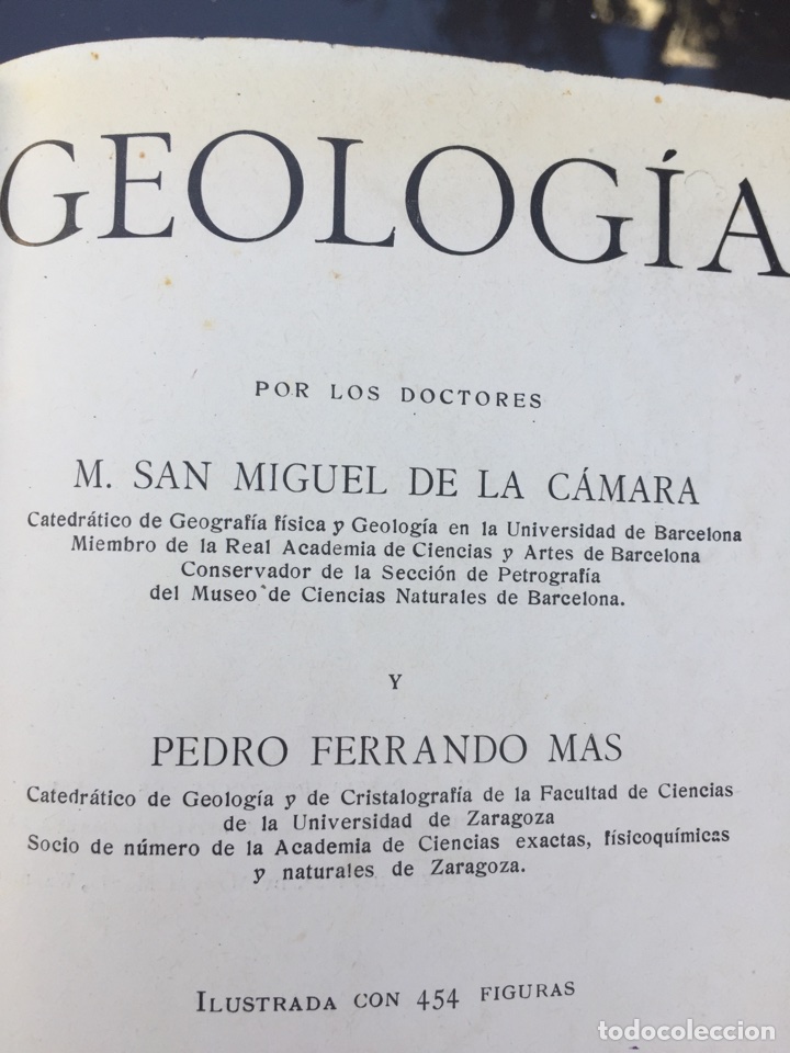 Libros antiguos: GEOLOG&Iacute;A, C&aacute;mara y Ferrando - Foto 2