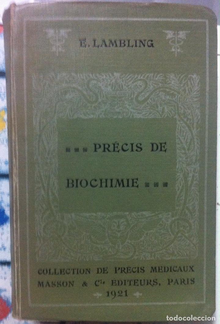 E Lambling Précis De Biochimie 1921 - 