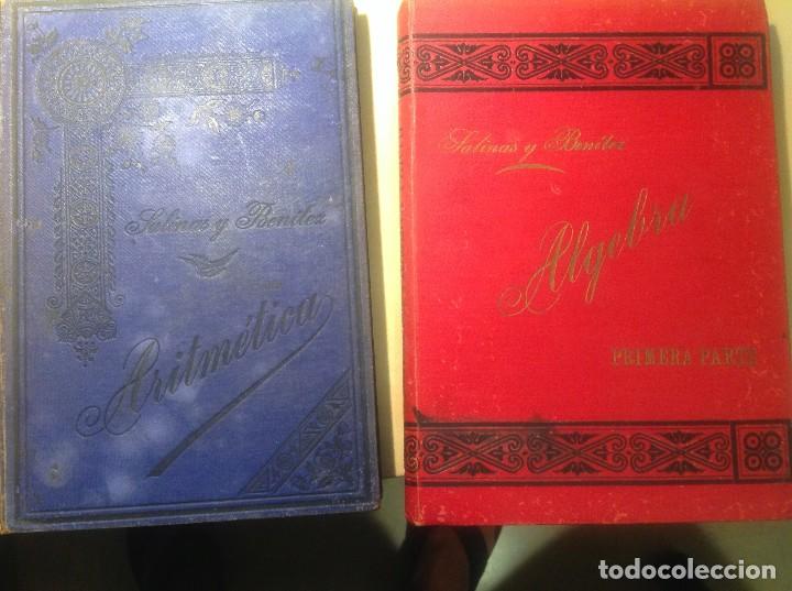 Libros antiguos: LOTE MATEMATICAS: ALGEBRA Y ARITMETICA. SALINAS Y BENITEZ - Foto 1