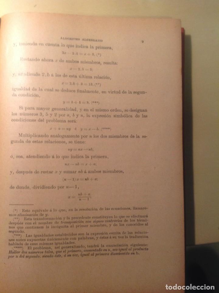 Libros antiguos: LOTE MATEMATICAS: ALGEBRA Y ARITMETICA. SALINAS Y BENITEZ - Foto 3