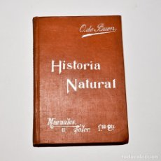 Libros antiguos: HISTORIA NATURAL - O. DE BUON - MANUALES SOLER. Lote 95832135