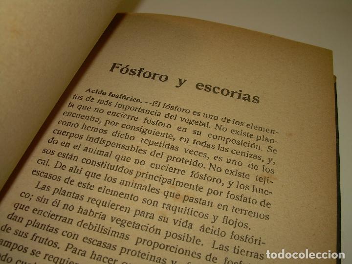Libros antiguos: LIBRO A&Ntilde;O...1.920...EL CULTIVO DE LAS TIERRAS. - Foto 6