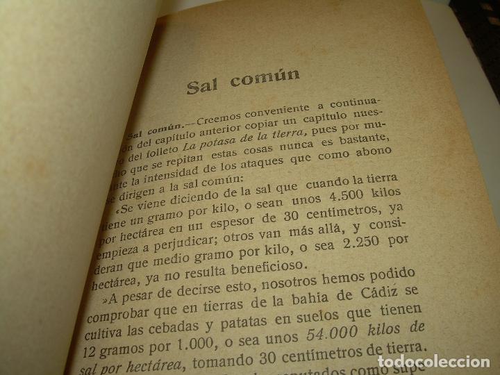 Libros antiguos: LIBRO A&Ntilde;O...1.920...EL CULTIVO DE LAS TIERRAS. - Foto 7