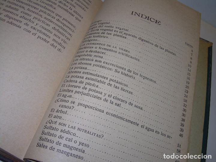 Libros antiguos: LIBRO A&Ntilde;O...1.920...EL CULTIVO DE LAS TIERRAS. - Foto 14