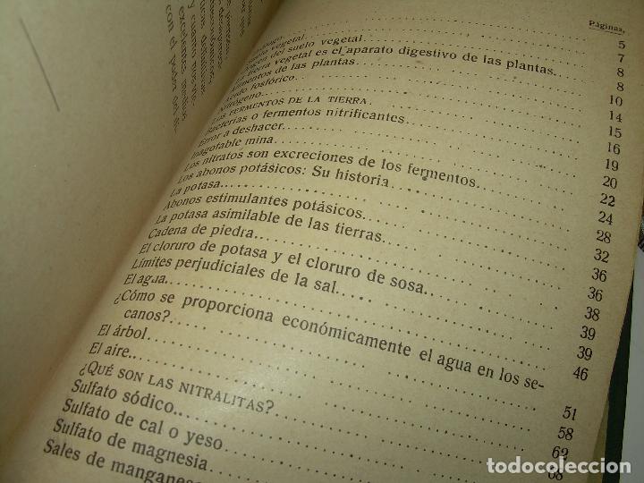 Libros antiguos: LIBRO A&Ntilde;O...1.920...EL CULTIVO DE LAS TIERRAS. - Foto 17