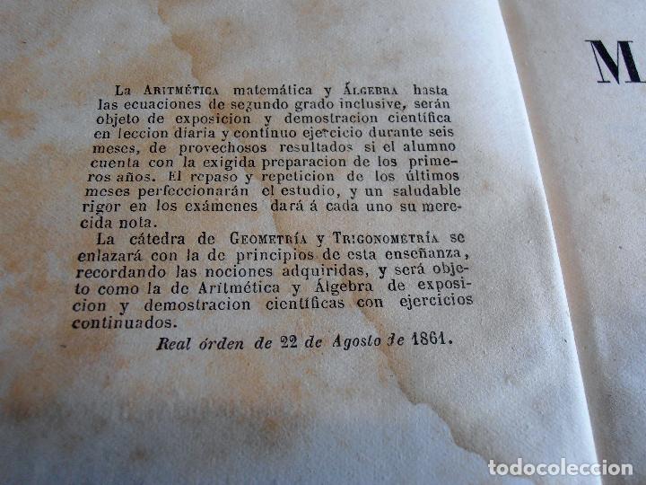 Libros antiguos: ELEMENTOS DE MATEMATICAS, 1880 - Foto 7
