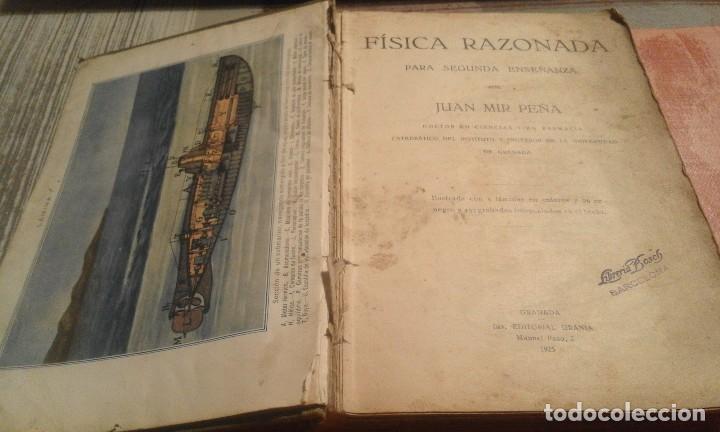 Libros antiguos: F&iacute;sica - Juan Mir Pe&ntilde;a - 1925 - Foto 6