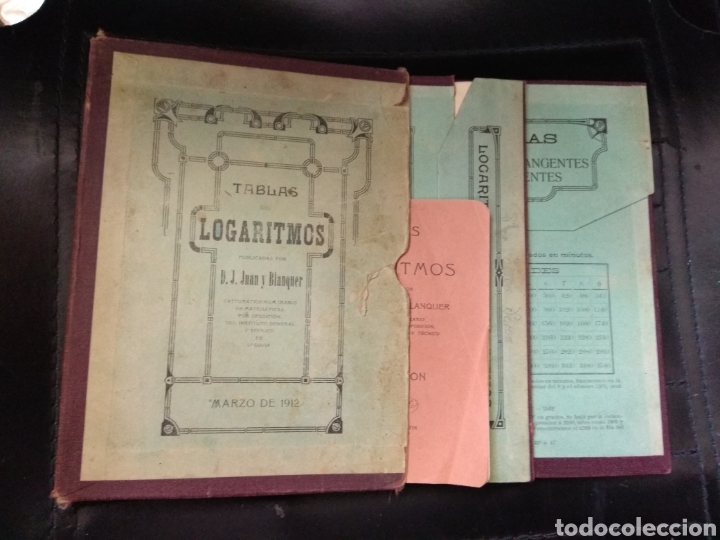 Libros antiguos: TABLAS DE LOGARITMOS. JUAN Y BLANQUER, D. J. 1912 - Foto 1