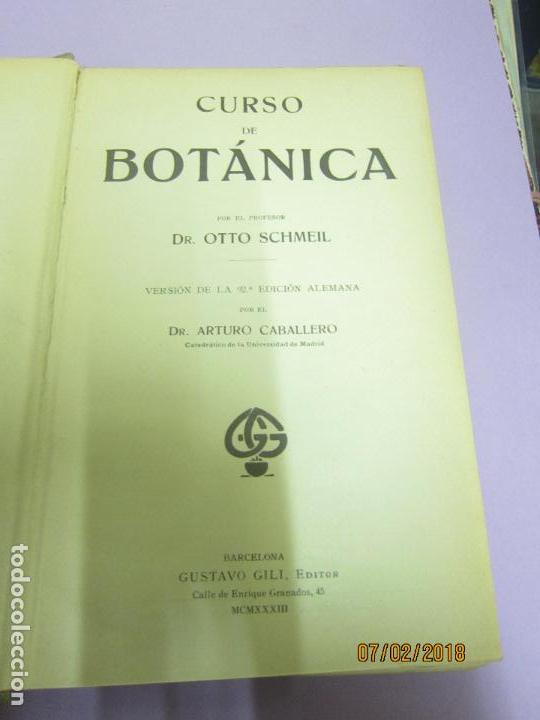 Libros antiguos: SCHMEIL. OTTO, DR, CURSO DE BOT&Aacute;NICA - Foto 3