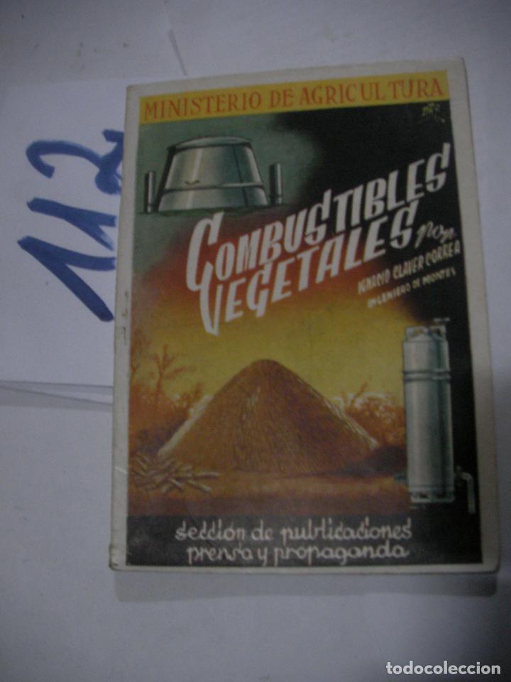 Libros antiguos: COMBUSTIBLES VEGETALES - Foto 1