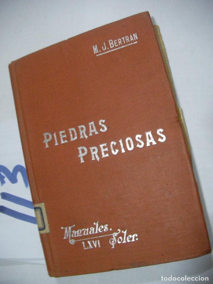 Libros antiguos: ANTIGUO LIBRO PIEDRAS PRECIOSAS - Foto 1