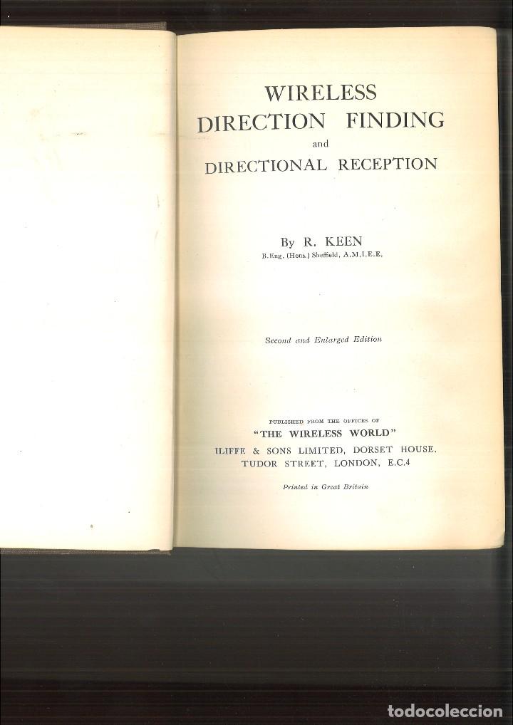 Libros antiguos: WIRELESS DIRECTION FINDING AND DIRECTIONAL RECEPTION. R. Keen - Foto 2