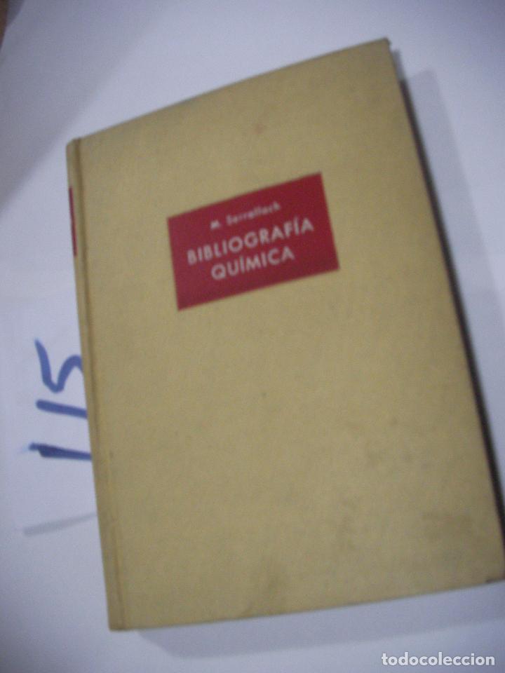Libros antiguos: ANTIGUO LIBRO - BIBLIOGRAFIA QUIMICA - Foto 1