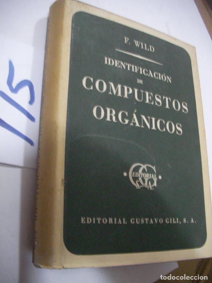 Libros antiguos: ANTIGUO LIBRO - IDENTIFICACION DE COMPUESTOS ORGANICOS - Foto 1