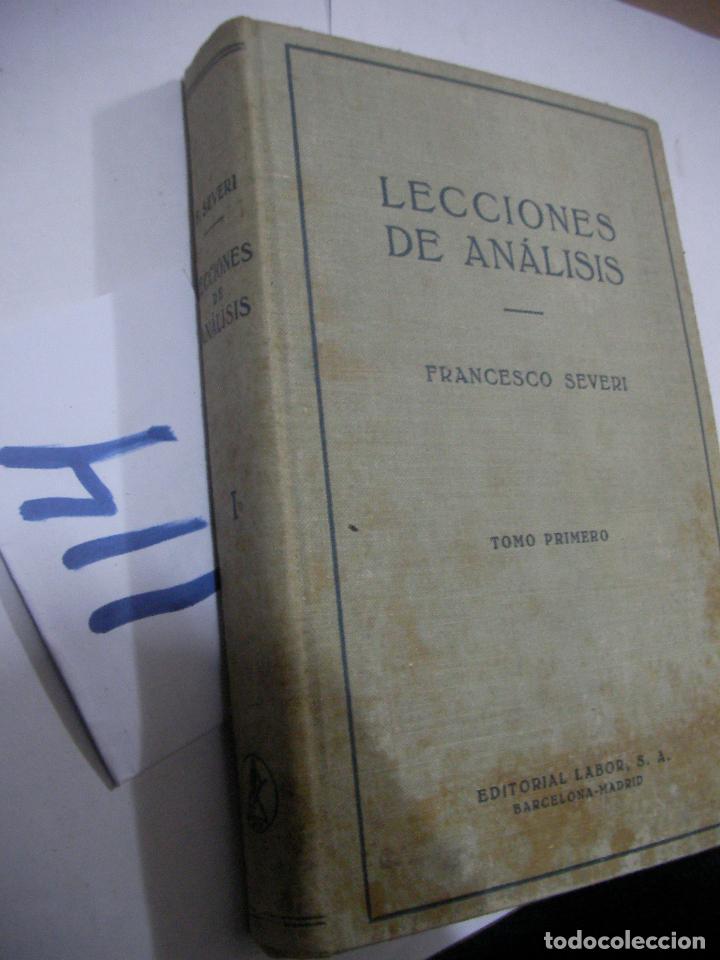 Libros antiguos: ANTIGUO LIBRO - LECCIONES DE ANALISIS - Foto 1