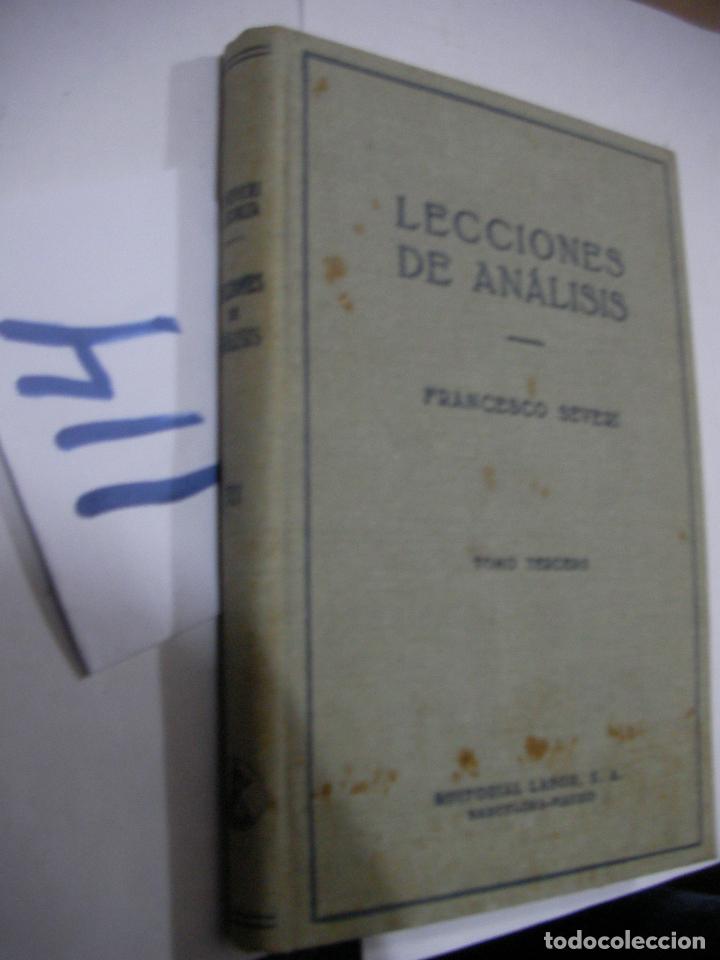 Libros antiguos: ANTIGUO LIBRO - LECCIONES DE ANALISIS - Foto 1
