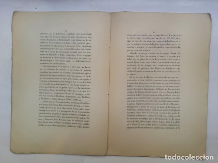 Libros antiguos: DISCURSOS SOBRE LOS PROGRESOS DE LA GEODESIA. FRUTOS SAAVEDRA MENESES (1862) - Foto 4