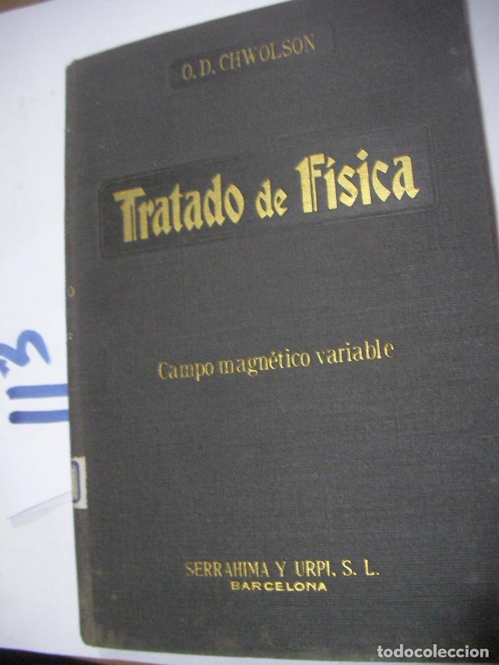 Libros antiguos: ANTIGUO LIBRO - TRATADO DE FISICA - CAMPO MAGNETICO VARIABLE - Foto 1