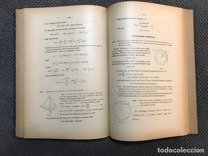 Libros antiguos: EJERCICIOS DE TRIGONOMETRIA, por A. Ferry (a.1914) - Foto 3